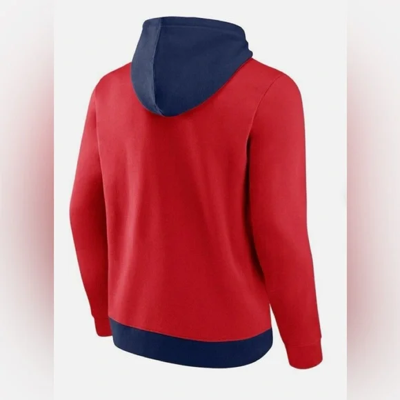 Boston Red Sox Fanatics Blue/Red Pullover Hoodie Sz. L - Picture 2 of 2